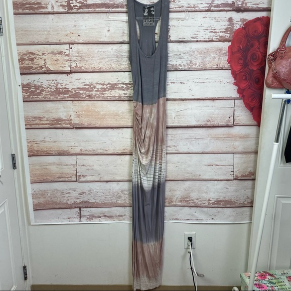 Young Fabulous & Broke maelle pink gray maxi dress - Picture 3 of 16